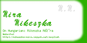 mira mikeszka business card